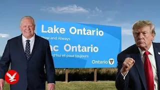 Thumbnail: Huge 'Lake Ontario' sign installed in swipe at Trump over name change