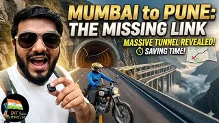 Thumbnail: Mumbai to Pune MISSING LINK! 😱India's Most Massive Tunnel Revealed! #viral #trending #travel #biker 