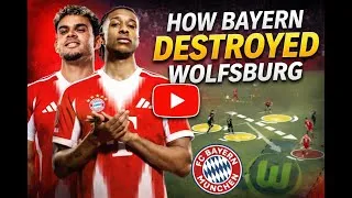 Thumbnail: How Bayern DESTROYED Wolfsburg's 4-4-2 | Bayern Munich vs Wolfsburg 8-1 | Tactical Analysis