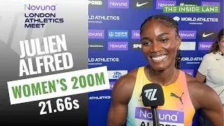 Thumbnail: "I'm Running Faster Than 21.5 In Practice" - Julien Alfred At The London Diamond League