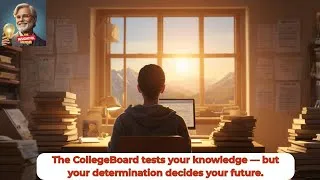 Thumbnail: Overcoming CollegeBoard Pressure: How to Stay Motivated and Win 🎓🔥 #theinsightfulmentor #motivation 