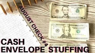 Thumbnail: Cash Envelope Stuffing - Last Paycheck in August 2020 | Weekly Paycheck #4 | Debt Free Journey