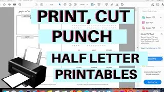 Thumbnail: How To Print, Cut and Punch My Half Letter Budget Planner
