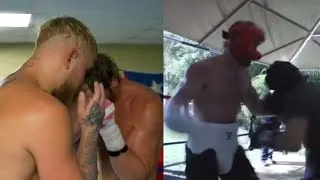 Thumbnail: Logan Paul sparring & training before the Floyd Mayweather fight