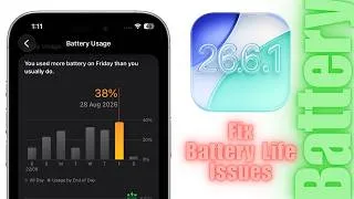 Thumbnail: iOS 26.6.1 Battery Performance - Improve Battery LIFE