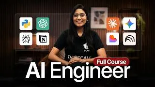 Thumbnail: AI Engineer Full Course  | 16+ Hours | Beginner to Pro | Build Real AI Projects