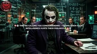 Thumbnail: 🧠💀 THEY'RE CALLING YOU CONDESCENDING —TRANSLATION YOUR INTELLIGENCE HURTS THEIR FEELINGS 😭🧠💀| JOKER