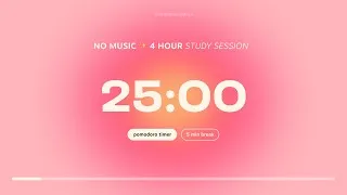 Thumbnail: Aesthetic Pomodoro Timer 8x25min 🧸💖 Study with me | Work motivation | Stay focused and Productive