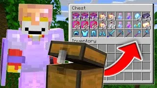 Thumbnail: Minecraft, But My Inventory Enchants Every Second