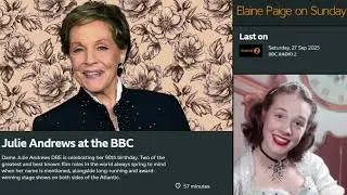 Thumbnail: Dame Julie Andrews at the BBC - celebrating her 90th birthday (2025)