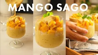 Thumbnail: Creamy Dreamy Mango Dessert Recipe 🥭 Bouncy Sago Pearls | Dairy Free & Vegan