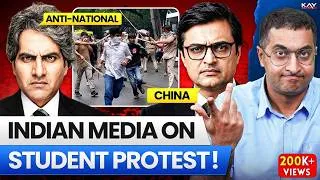 Thumbnail: Indian Media Exposed: How Indian Media Covered  Police Brutality on Student Protesters