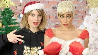 Thumbnail: Taylor Swift vs. Katy Perry - A Christmas Special! The Key of Awesome #129
