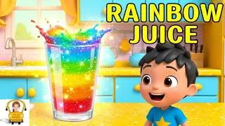 Thumbnail: Rainbow Juice Song 🌈🍹 Kids Blend & Pour Colorful Fruit Juice! | The Kid Next Door