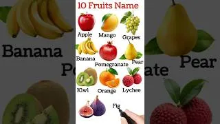 Thumbnail: 10 Fruit Names in English | Fruits Name for Kids | #Shorts