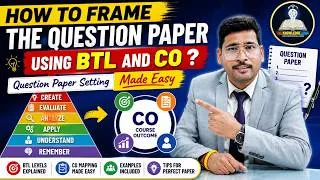 Thumbnail: How To Frame the Question Paper Using BTL and CO ? : Question Paper Setting Made Easy