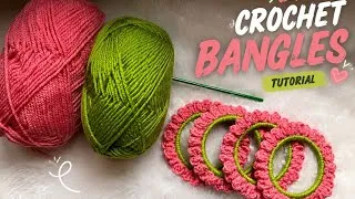 Thumbnail: Easy Crochet Bangles Tutorial 🌸 | Beginner Friendly| Step By Step Tutorial