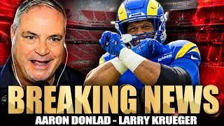 Thumbnail: BREAKING: Aaron Donald Returns, 49ers Roster Cuts & Trade Rumors