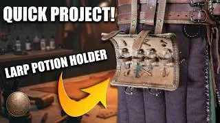 Thumbnail: Quick DIY Leather Potion Holder | Fast LARP Craft Tutorial (+ Pattern)