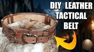 Thumbnail: How to Make the NOGRALD WIDE BELT | Double Strap Leather Belt LARP Tutorial