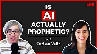 Thumbnail: Carissa Véliz: Are AI "Prophecies" Dictating Your Future? | Lavin Voices