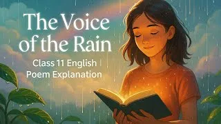 Thumbnail: Class 11 English Hornbill Poem The Voice of the Rain | Easy Explanation + Summary | CBSE Board 2025