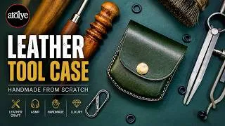 Thumbnail: leather tool case | Leather Craft ASMR | Handmade From Scratch | Luxury Leatherworking Process