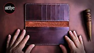 Thumbnail: Luxury Long Leather Wallet Making ASMR | Handmade From Scratch | Satisfying Leathercraft Process