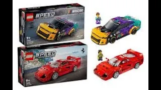 Thumbnail: The revival of LEGO Speed Champions! BRAND NEW FERRARI F40 AND Nascar Chevrolet Camaro