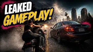 Thumbnail: GTA 6 GAMEPLAY LEAK?! INSANE MOTORCYCLE CHASE 🔥