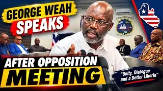 Thumbnail: George Weah Addressed the Press After Opposition meeting 