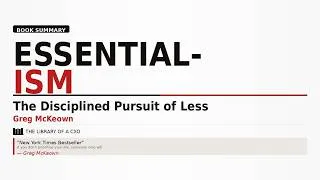 Thumbnail: If You Don't Prioritise Your Life Someone Else Will. | Essentialism Book Summary