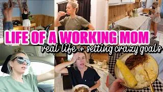 Thumbnail: LIFE OF A WORKING MOM | SETTING CRAZY GOALS | REAL LIFE | MY LIFE IS CHANGING