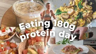 Thumbnail: WHAT I EAT IN A DAY | 180g Protein | Healthy Easy Meals & Snacks