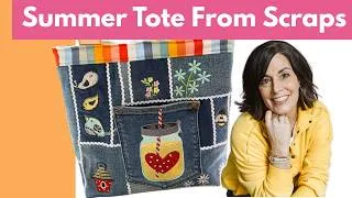 Thumbnail: The Cutest Denim Scrap Tote You'll Make This Summer (No Pattern Required)