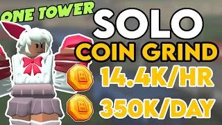 Thumbnail: [350K/DAY] BEST Solo Coin Grind Strat ONLY 1 TOWER (FULL GUIDE) | Roblox TDS