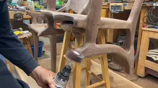 Thumbnail: Mop sander for Maloof chairs