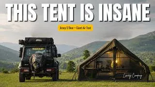 Thumbnail: Luxury Camping with this GIANT AIR TENT | Jimny 5 Door Camping India