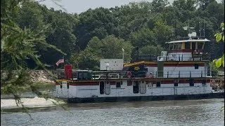 Thumbnail: Watch the River Tug the Crown Jewel Pass as it Head South. 