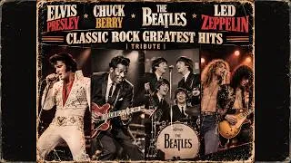 Thumbnail: Elvis Presley • Chuck Berry • The Beatles • Led Zeppelin 🔥 Classic Rock Greatest Hits | Tribute