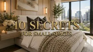 Thumbnail: 10 Designer Secrets That Make Small Bedrooms Look & Feel Luxurious | Calming, Small Space Designs
