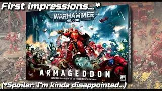 Thumbnail: Warhammer 40k Armageddon - First impressions (*Spoiler: I'm kinda disappointed...) #warhammer40k