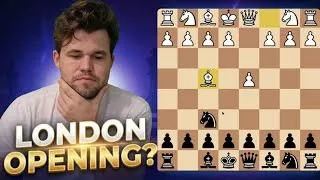 Thumbnail: Nihal Sarin PLAYS the LONDON SYSTEM vs. Magnus Carlsen in the TITLED TUESDAY