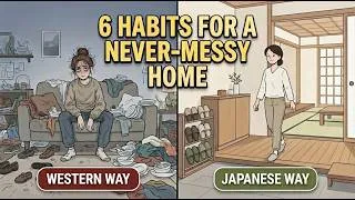 Thumbnail: 6 Japanese Habits That Keep Your Home Clean and Never Messy | Without Constant Cleaning