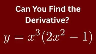 Thumbnail: Can You Find the Derivative? Easy Calculus If You Do It Right