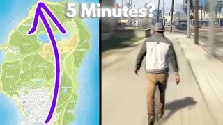 Thumbnail: Can I Run Across the GTA V Map in 5 Minutes?