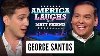Thumbnail: A Roast of George Santos: The Fyre Fest of Congress | America Laughs with Matt Friend