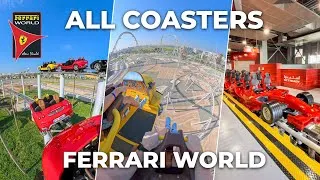 Thumbnail: ALL ROLLER COASTERS onride at FERRARI WORLD Abu Dhabi / 4K - POV