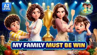 Thumbnail: Cooking Battle: Can Grace Make a Comeback? I Easy English Listening for Beginners (A1–A2)