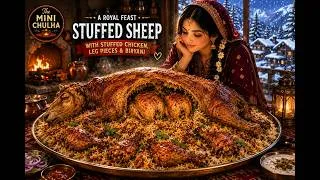 Thumbnail: Whole Stuffed Sheep with Chicken & Biryani 🐑🍗 | Kashmiri Royal Winter Feast | The Mini Chulha